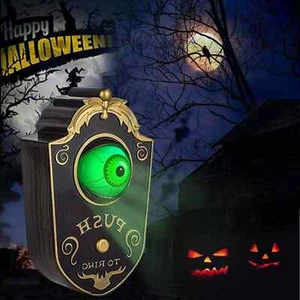 2025 Neu Halloween Türklingel Spooky Gruselig Augapfel Audio Deko Party Lustig - Bild 1 von 12