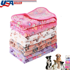 Soft Warm Fleece Lovely Design Pet Blanket for Dog Cat Pet Mat Bed Sofa- 4 Size - Picture 1 of 52