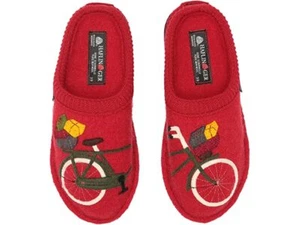 HAFLINGER WOMEN'S BICYCLE COMFY INDOOR WOOL SLIPPERS - Picture 1 of 1