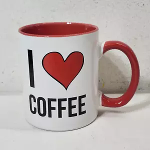 Taza de café vintage I Love roja blanca - Imagen 1 de 8