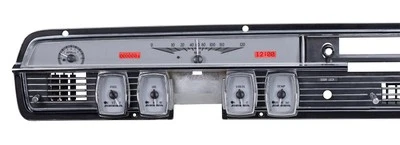 Dakota Digital 64 65 Lincoln Continental Analog Gauge Kit Silver Red VHX-64L-S-R - Image 1 of 4