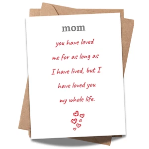 Mother’s Day or Birthday Card for Mom – Sentimental Thank You Gift - Picture 1 of 4