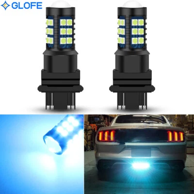 For Ford Mustang 2015-2019 Ice Blue 3157 LED Reverse Backup Light Bulbs Bright - Image 1 of 4