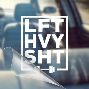 Calcomanía de vinilo para parachoques Lift Heavy - divertida para automóvil - Imagen 1 de 8