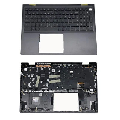 Novo Para Dell Vostro 15 5510 5515 V5510 Apoio para as Palmas Retroiluminado Teclado EUA 0JVYYX Cinza - Imagem 1 de 4