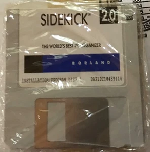 Borland Sidekick Version 2.0 - 3.5” disks sealed in bag Vintage Software - Picture 1 of 1