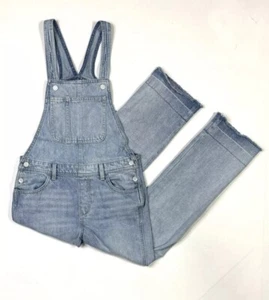 Old Navy Overalls Kids Large 10-12 Blue Denim Straight Leg Medium Western - Picture 1 of 12