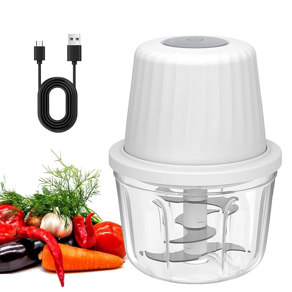 Tritatutto da Cucina Elettrico, 400ml Mini Robot da Cucina, con 6 Lame in (L0x) - Immagine 1 di 1