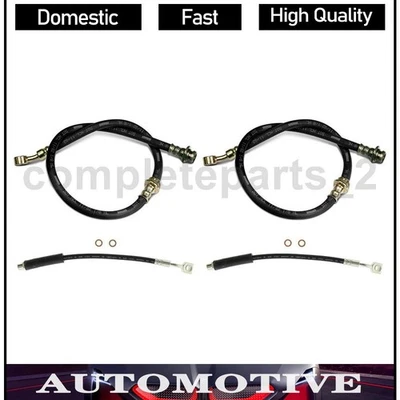 4 mangueras de freno delanteras traseras para Chevrolet Malibu 2004 Pontiac G6 2005 Foto 1 de 4