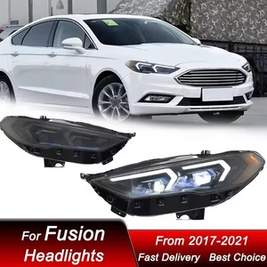 LED Headlights For Ford Fusion Mondeo 2017-2020 Headlamp Assembly Projector Lens - Foto 1 di 8