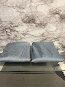 2 Fundas de Almohada de Seda Morera 20"x26" Azul Neblina Cremallera EE. UU. Piel de Cabello Amorosa Mimo - Imagen 1 de 7
