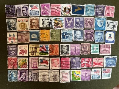 Vintage Lot of 60 Postage Stamps (1051) - Image 1 of 4