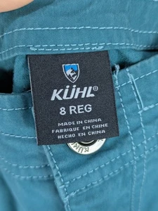 Kuhl Women's Pants Style 6323 Teal Green Outdoor Hiking Pockets Size 8 - Picture 1 of 16