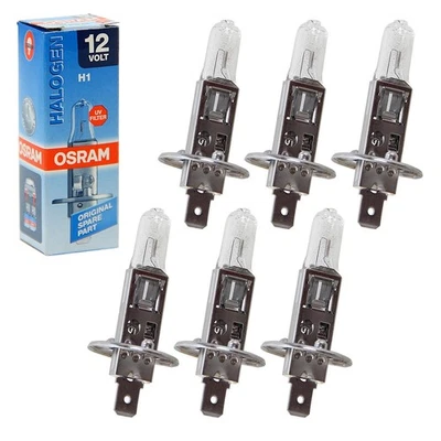 6x OSRAM HALOGEN-LAMPE H1 SET 55W/12V ABBLENDLICHT FERNLICHT GLÜHLAMPE 32108129 - Bild 1 von 4