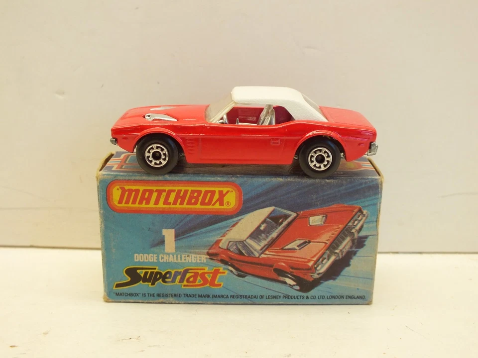 LESNEY MATCHBOX SUPERFAST NO1 DODGE CHALLENGER EXCELLENT BOXED (L686) - Image 1 of 4