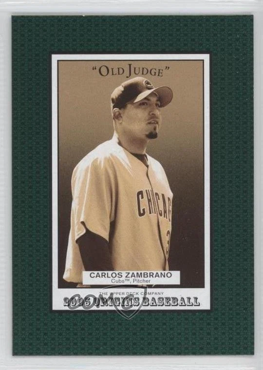 2005 Upper Deck Origins Old Judge Carlos Zambrano #58 - Image 1 of 2