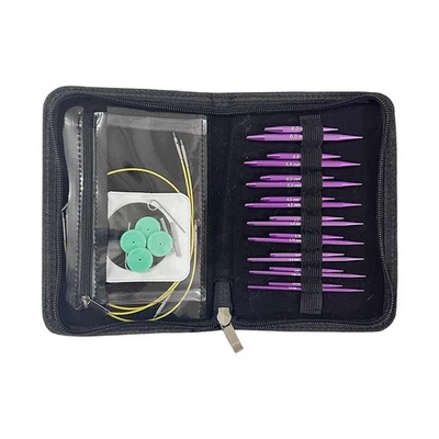 Handy Circular Knitting Needle Set for Crafts with Storage Bag for Too - Image 1 of 4