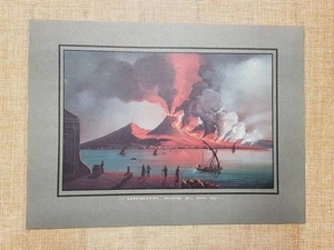 22a Eruzione del vulcano Vesuvio del 1737 Ernesto Salzano Ristampa - Picture 1 of 1
