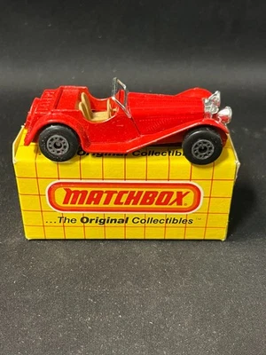 Vintage 1983 Matchbox #47 Red SS 100 Jaguar W Box - Image 1 of 4