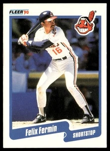 1990 Fleer Felix Fermin Cleveland Indians #492 - Picture 1 of 2