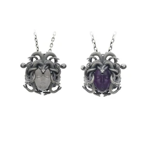 Collar Colgante Medusa Diseño Original Plata de Ley 925 Cristal Joyería Regalo - Imagen 1 de 20
