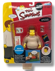 Figurine vintage Playmates I Simpson Brad Goodman World of Springfield serie 2 nuove con scatola - Foto 1 di 5