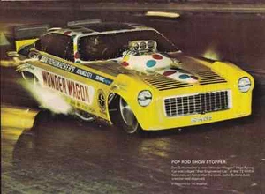 1973 VEGA FUNNY CAR - DON SCHUMACHER ~  ORIGINAL MAGAZINE PHOTO / PICTURE / AD - Picture 1 of 1