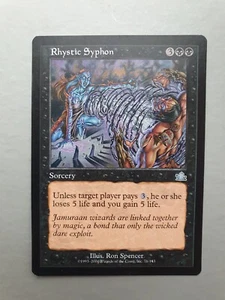 Rhystic Syphon , MTG Prophecy (2000) Uncommon Black Sorcery NM - Picture 1 of 2