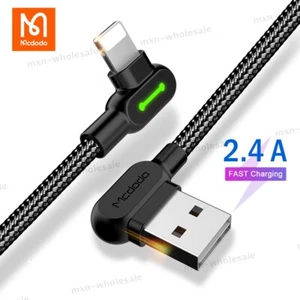 MCDODO 90° Right Angle USB Fast Charger Cable Cord for iPhone,Type C - 0.5-3 cm - Picture 1 of 15