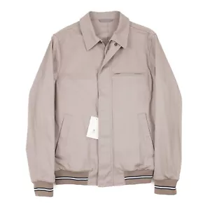 Luigi Borrelli Cotton Flight Jacket with Knit Details M (Eu 50) NWT - Picture 1 of 11