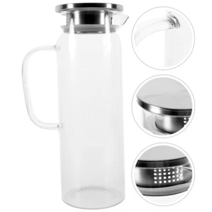 Borosilicate Glass Teapot Water Container Kettle Beverage Storage - Picture 1 of 12