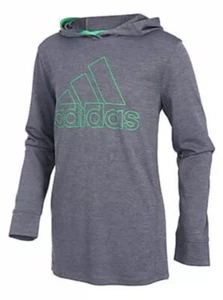 NEU MIT ETIKETT ADIDAS JUNGEN LEICHTER DUNKELGRAUER MARKENHOODIE ~ GRÖSSE 2T ~ UVP $ 30,00 - Bild 1 von 12