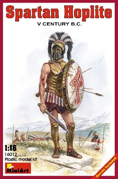 Spartan Hoplite V Century B.C. 1:16 Figure Plastic Model Kit MINIART - Immagine 1 di 1