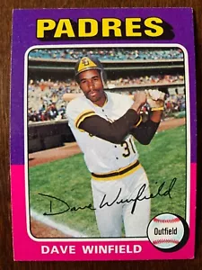 1975 Topps Baseball Card DAVE WINFIELD #61 HOF San Diego Padres NRMT - Bild 1 von 2