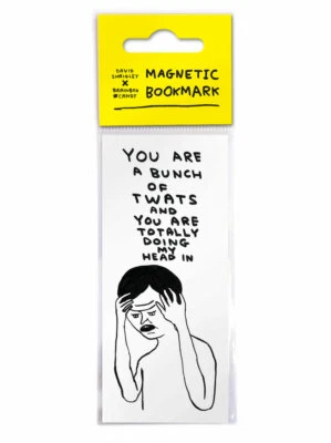 BRAINBOX CANDY / DAVID SHRIGLEY David Shrigley Gifts Funny Hilarious Magnetic Bookmark Novelty Cheap Present