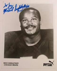 SIGNIERT Mike Singletary 8x10" Foto CHICAGO BEARS NFL Fußball PUMA Bild - Bild 1 von 2
