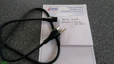 USA style IEC320 3pin lenght 90cm 3ft 7A 125Vac power cable - Image 1 of 4