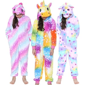 A2Z Onesie One Piece Niños Niñas Pijama Unicornio Traje de Dormir Disfraz 2-13 Años - Imagen 1 de 14