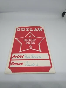Dire Straits Guest Stage Pass Rainbow Theatre 10/11/1977 Vintage Concert Unused? - Picture 1 of 3