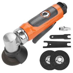 1/4"Air Angle Grinder Right Angle Grinder Cut Off Polisher Pneumatic Machine Set