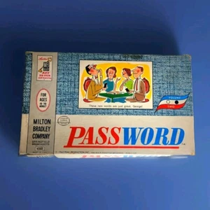 ORIGINAL Vintage 1962 Milton Bradley Password Board Game - Picture 1 of 8