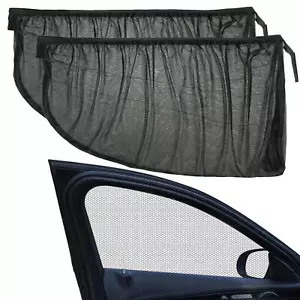 2X Car Window Screen Mesh Cover Privacy Mosquito Bug Net Sun Protection Camping - Picture 1 of 13