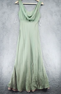 Womens Betsy & Adam by Jaslene Green Taffeta Dress Evening Gown - Picture 1 of 18