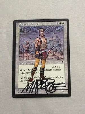 MTG Staunch Defenders Tempest Artist Proof Altered and Signature Signed Poole - Image 1 of 2