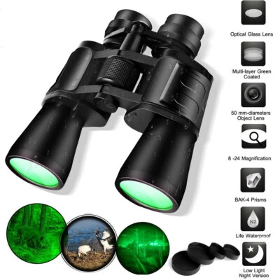 20x50 Zoom Day   Low Night Outdoor HD Binoculars Hunting Telescope - Image 1 of 2