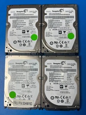 Lot of 4 Seagate Laptop Thin HDD 320GB 5v .75a 7200RPM SATA 6.GB/sec 1KJ15C-070 - Image 1 of 4