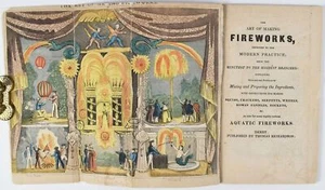 The Art of Making Fireworks. Derby, 1818. With marvelous hand-colored frontis. - Foto 1 di 3