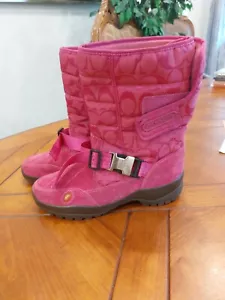 Coach Hot Pink Sandi Boots 8.5 A7068 – Y2K Vibes, Vibram Soles, Barbiecore - Picture 1 of 5