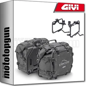 GIVI GRT720 SIDE BAGS + HOLDER CANYON BMW R 1250 GS ADVENTURE 2019 19 2020 20 - Picture 1 of 3