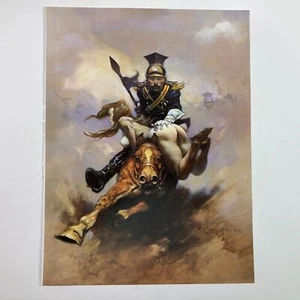 Frank Frazetta Legacy 1999 Kunstseite Buchrahmen geeignet Flashman on the Charge - Bild 1 von 3